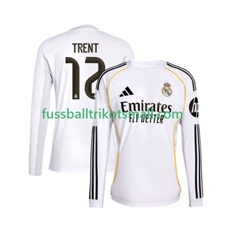 Fußballtrikots Real Madrid Trent Alexander-Arnold 12 2025-2026 Langarm Heimtrikotsatz kaufen